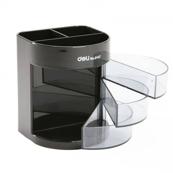 Deli Pen Stand & Desk Organizer 3 Drawers E9147 - Image 4
