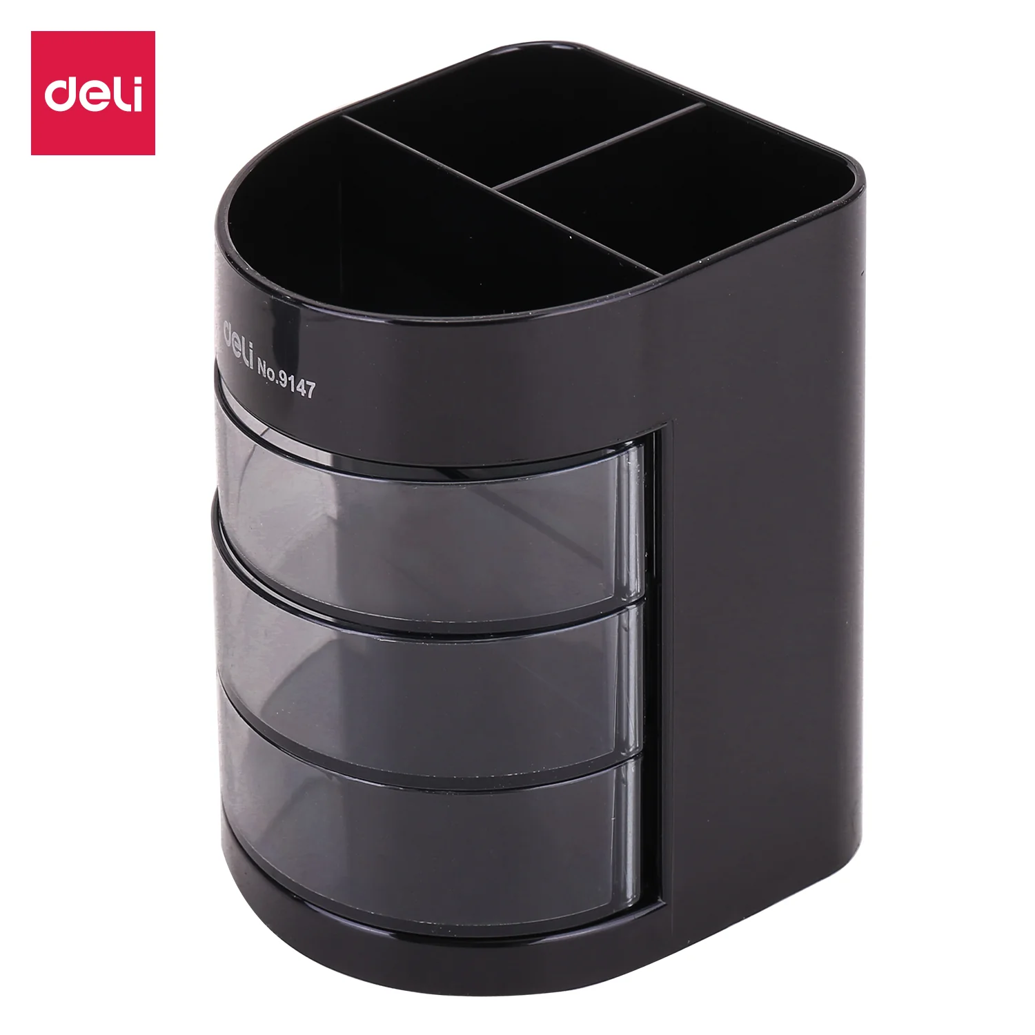 Deli Pen Stand & Desk Organizer 3 Drawers E9147 - Image 5