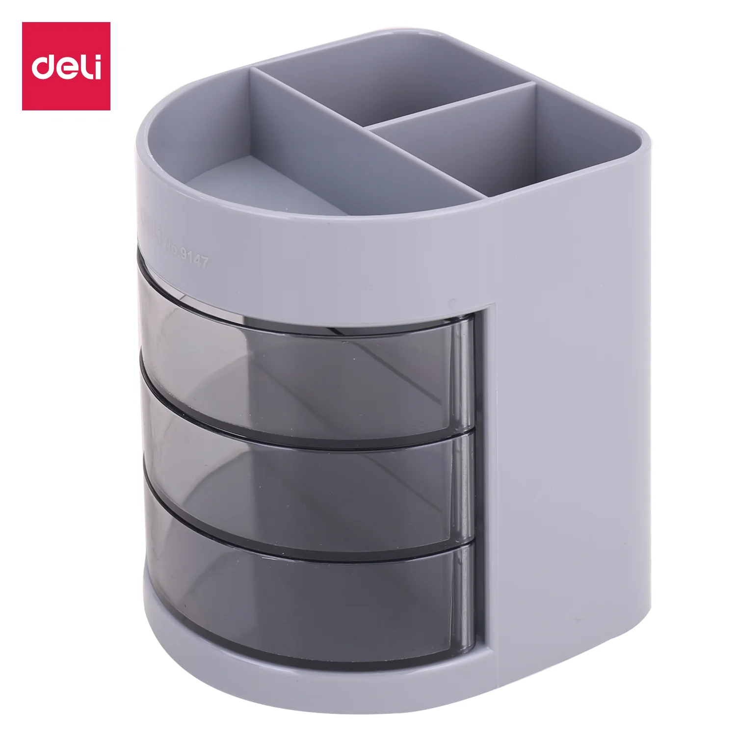 Deli Pen Stand & Desk Organizer 3 Drawers E9147 - Image 6