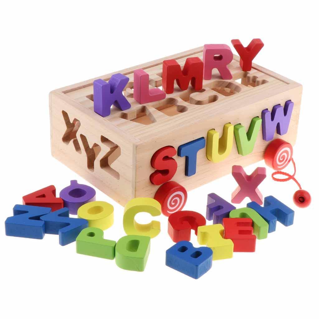Digital Alphabet Pulling Car Wooden Box - Image 8