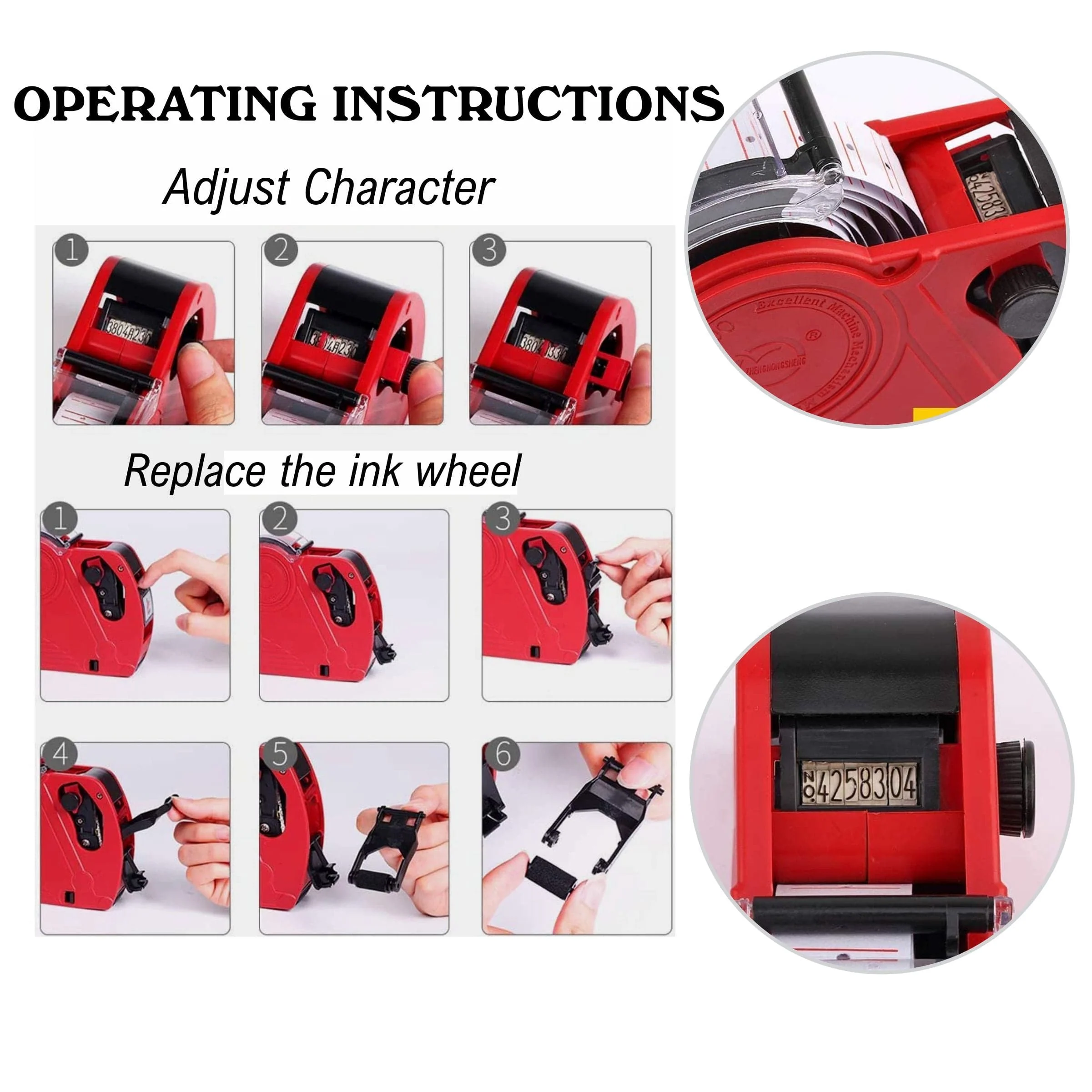 Digital Price Tag Machine with Label Sticker Roll Deal No.206 - Image 3