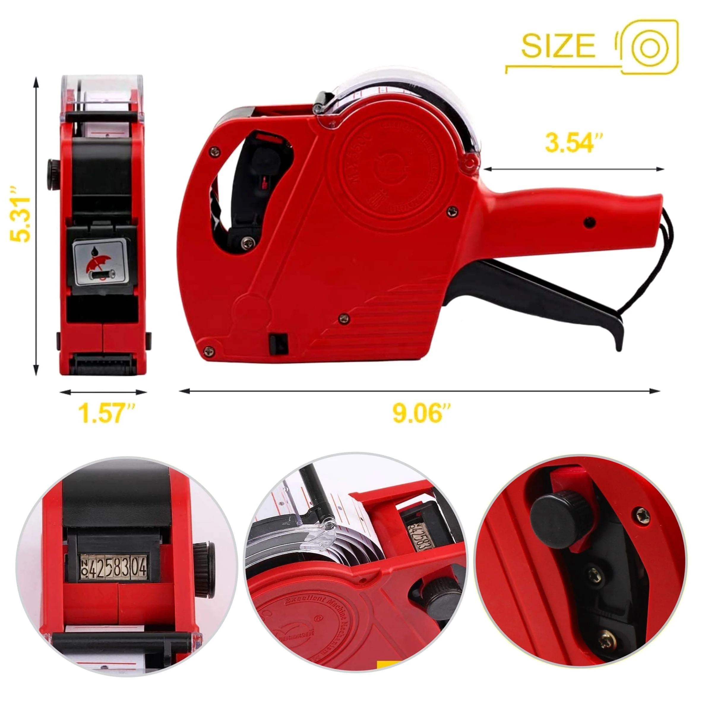 Digital Price Tag Machine with Label Sticker Roll Deal No.206 - Image 4