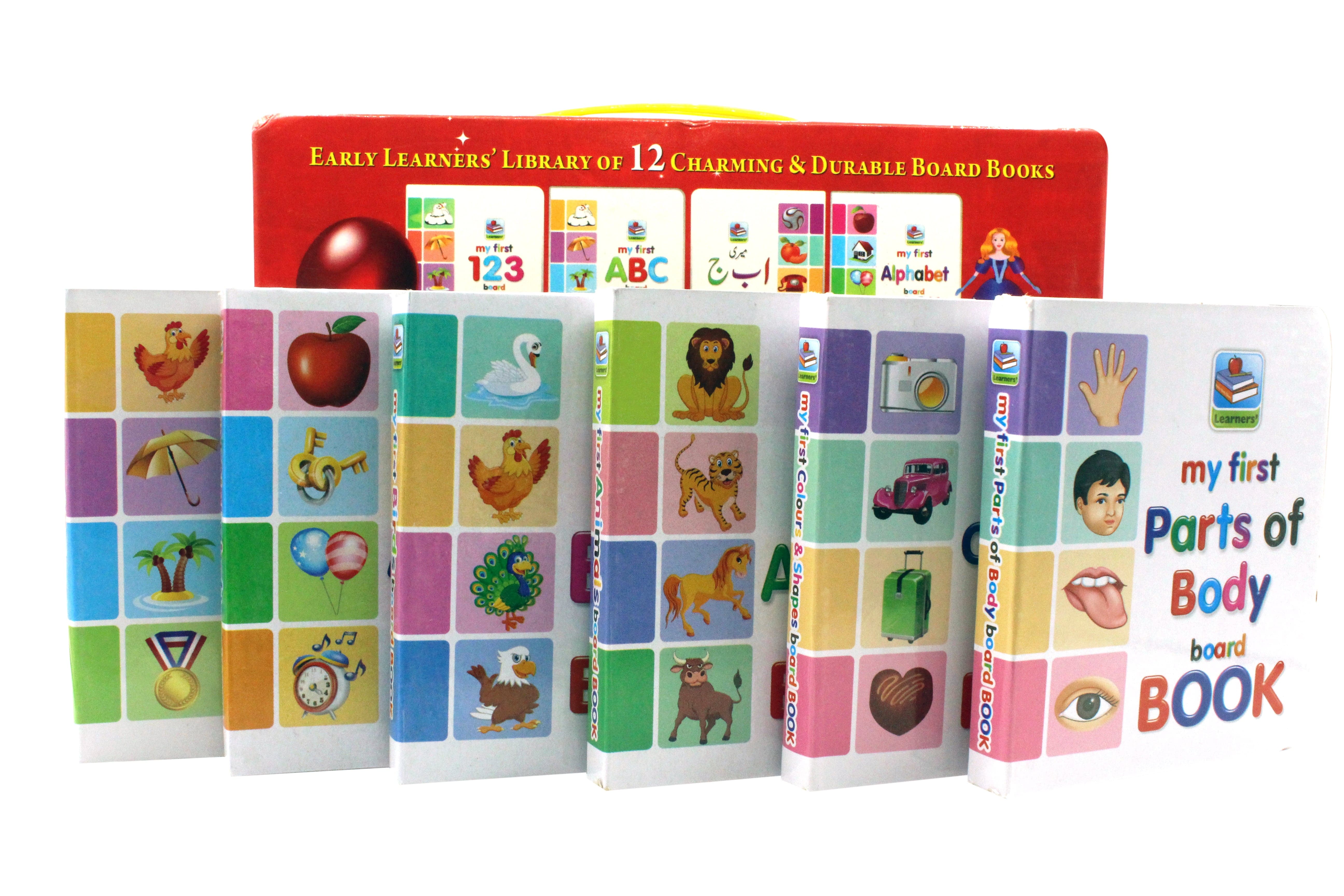Early Learners Library Of 12 Charming & Durable Board Books - Image 7