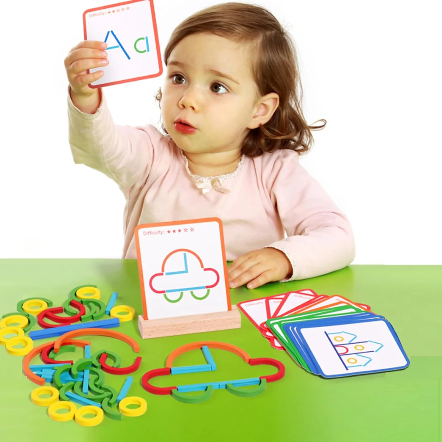Early Learning Intelligence Developmen Creative Sticks & Rings Puzzle - Image 5