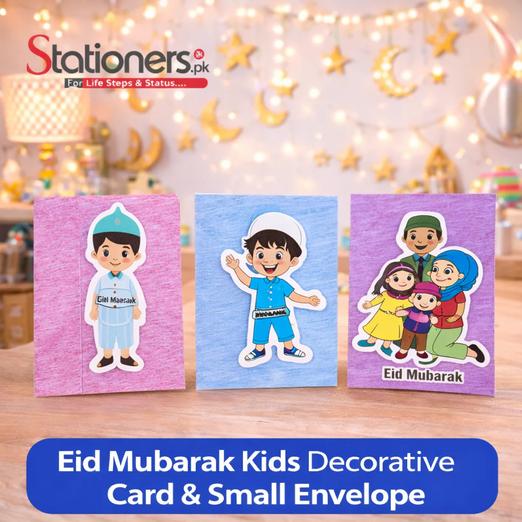 Eid Mubarak Small Envelope – 6.5 x 4.5 Inch Decorative Eidi Envelope for Kids & Family Pack Of 6 - Image 4