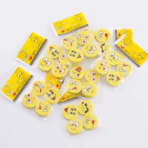 Emoji Eraser Lovely Smiling Face Cute Rubber for kids Pack of 4 - Image 6