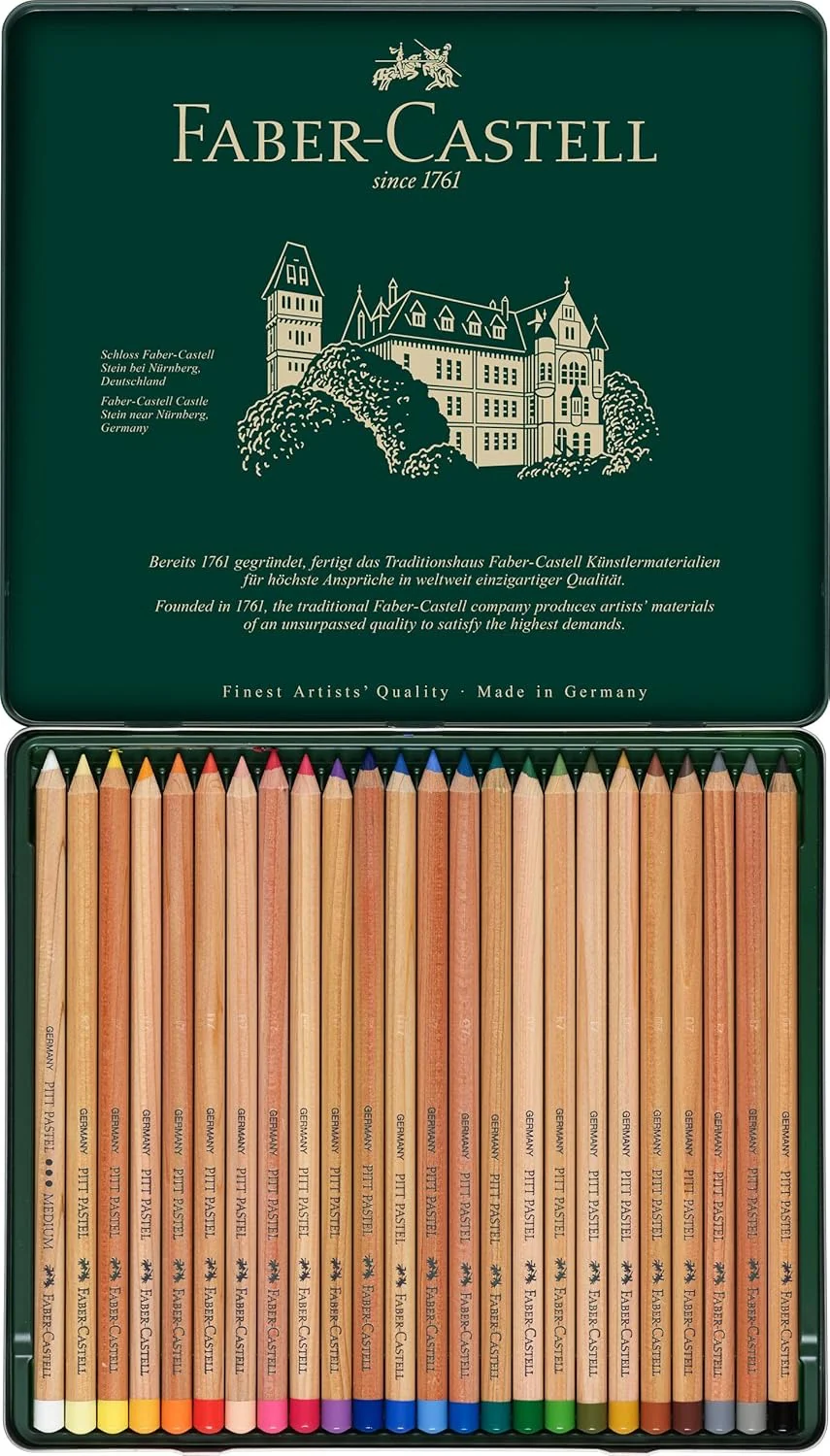 Faber-Castel Pitt Pastel Pencils in A Metal Tin FC112124 (24 Pack) - Image 5