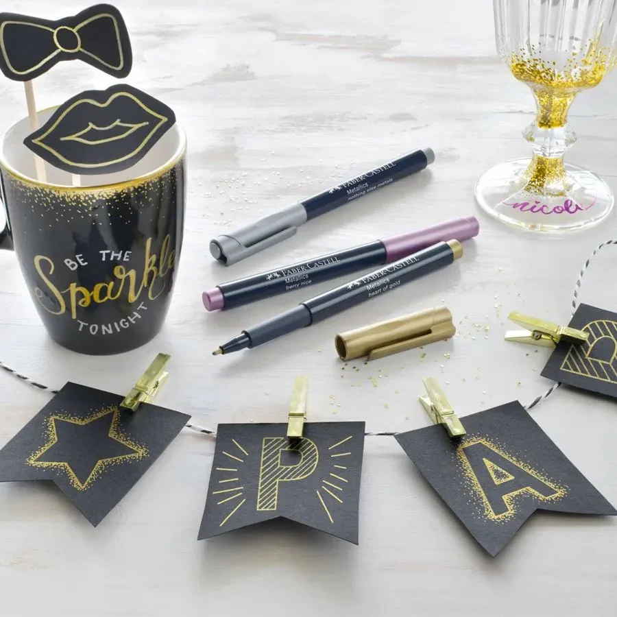 Faber Castell Metallic Marker Pack of 12 - Image 3