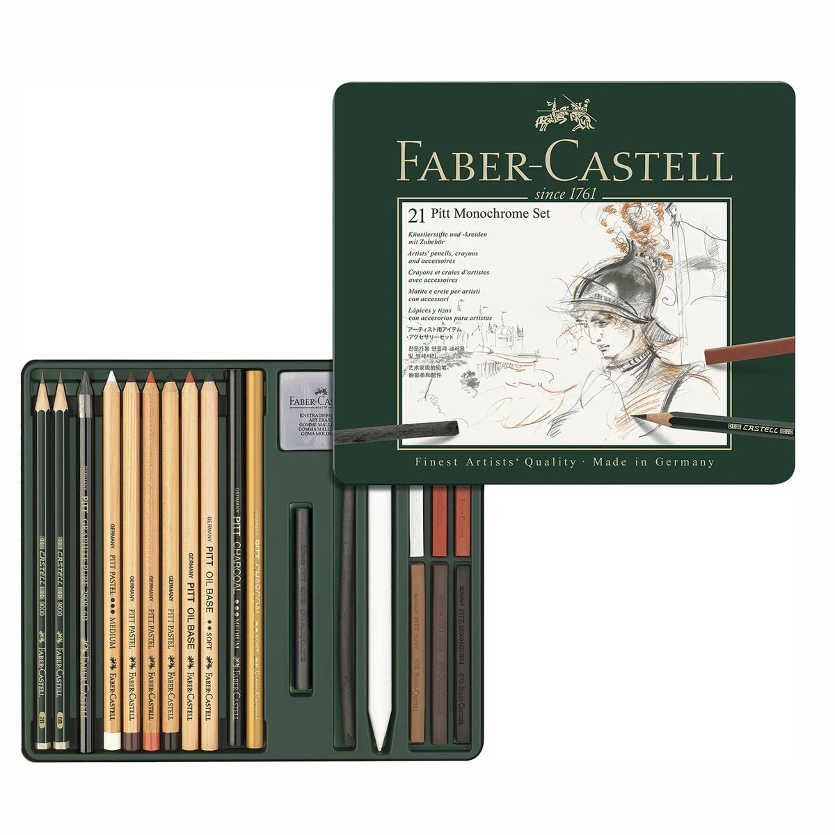Faber Castell Pitt Monochrome Tin - Image 2
