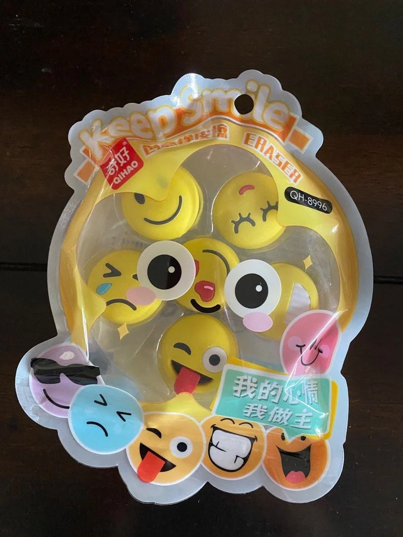 Fancy Eraser 6Pcs Pouch QH-8996