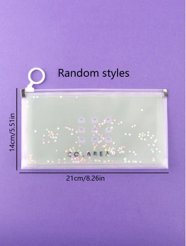 Fancy Geometry Pouch Transparent Mate A6 1pc - Image 3
