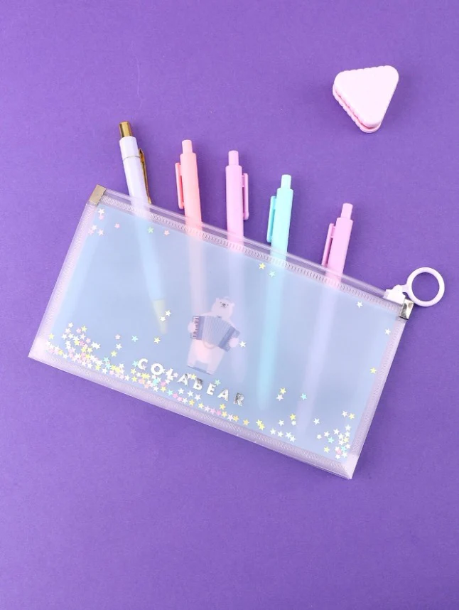 Fancy Geometry Pouch Transparent Mate A6 1pc - Image 4