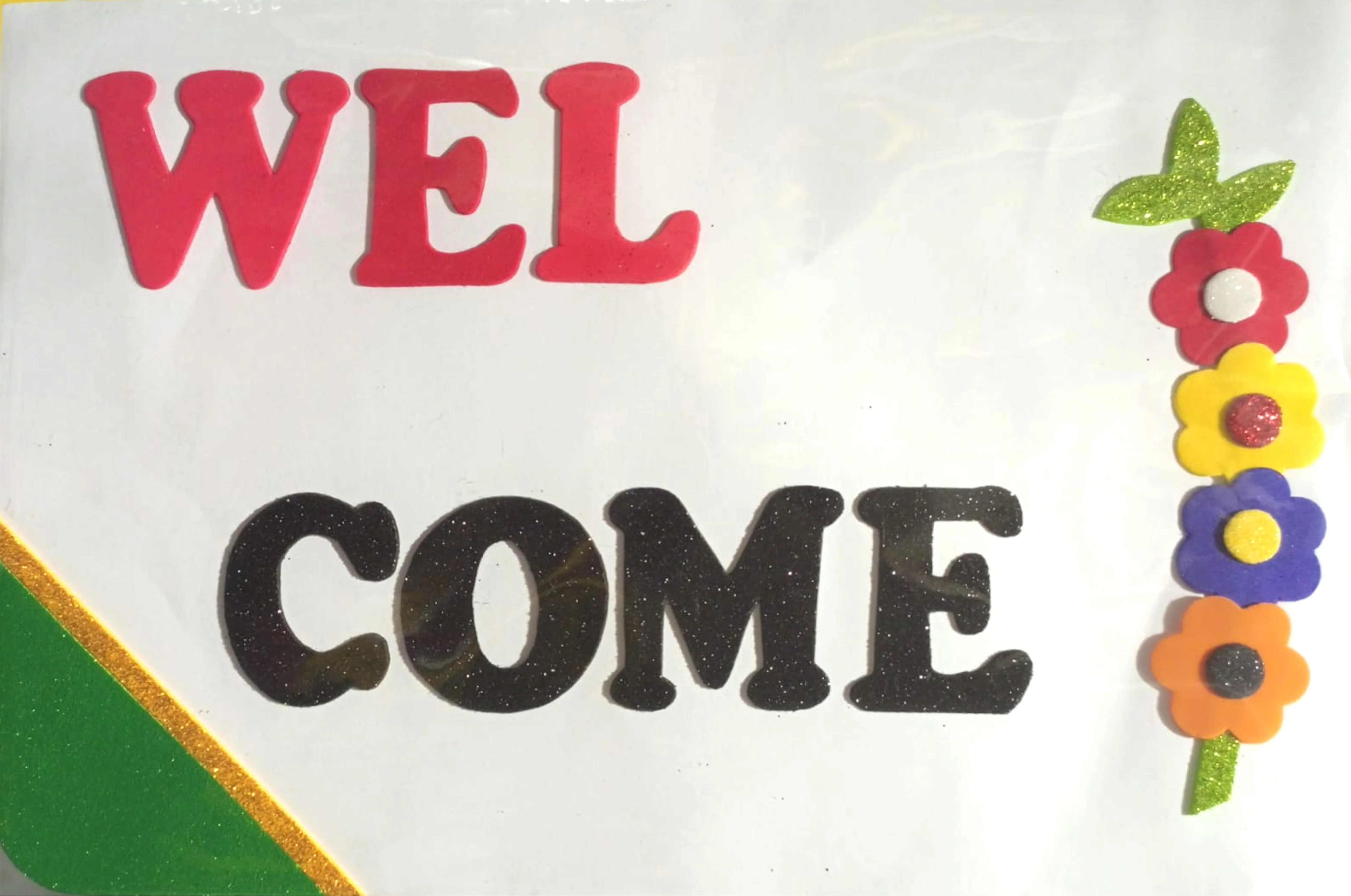 Foaming Glitter Welcome Small