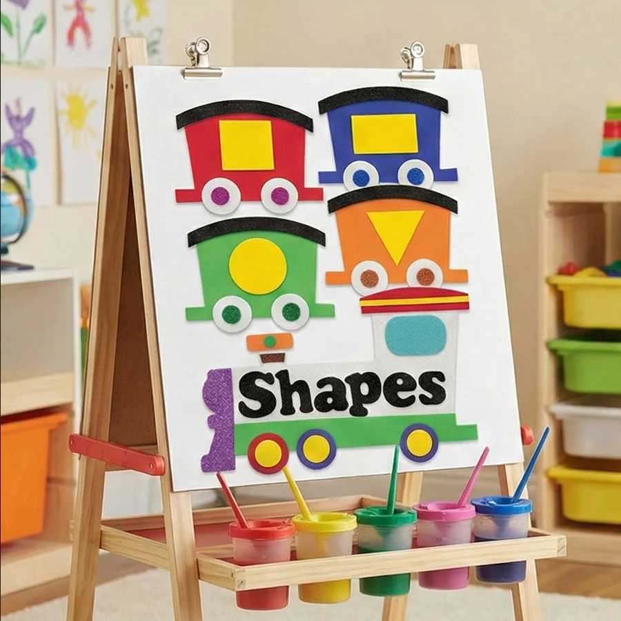 Foaming Sticker Train shapes - Image 3