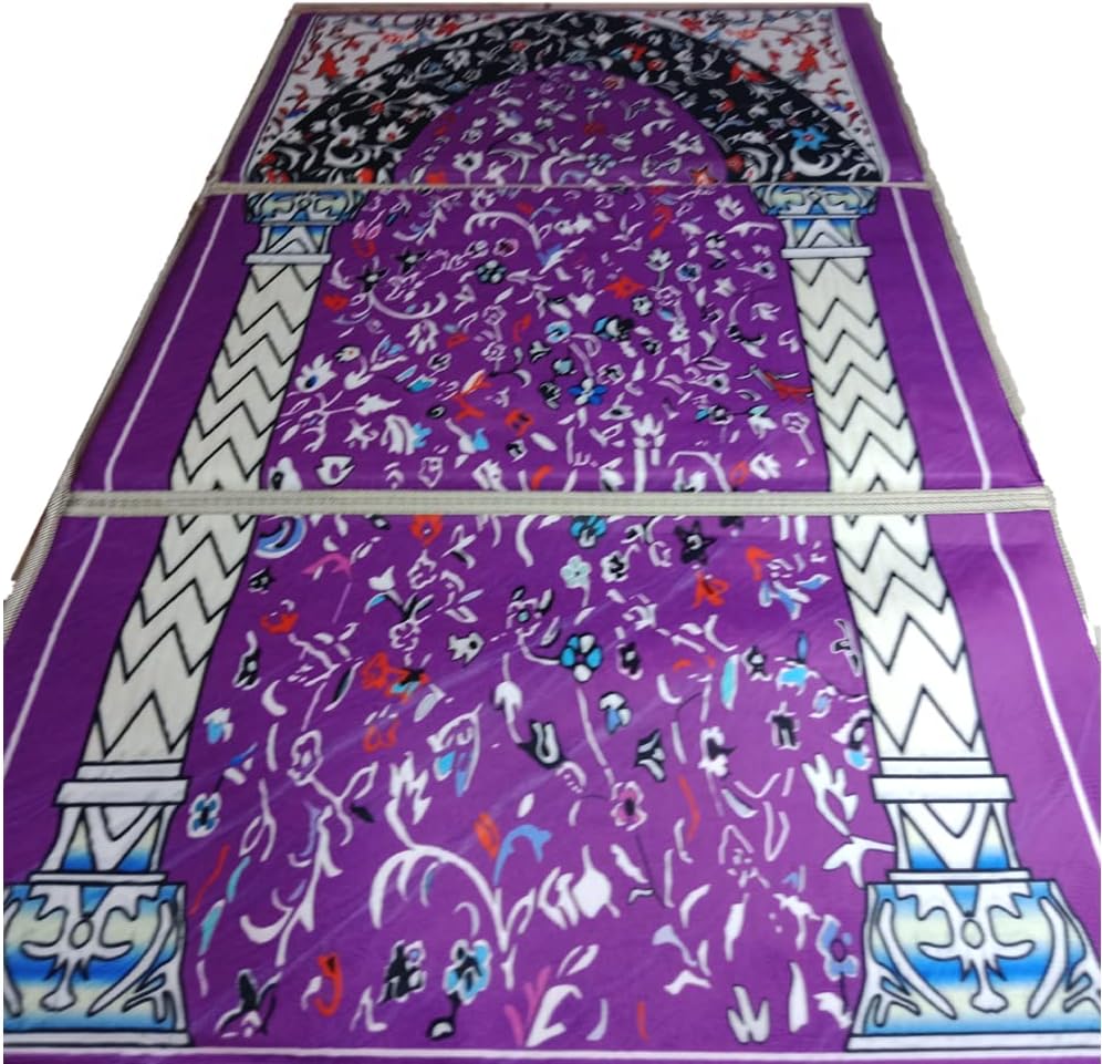 Foldable Prayer Mat with Backrest Chair Purple - Medical Grade Orthopedic Janamaz with Back Support | Best Ramadan Ramzan Gift for Parents & Elders 2026 - Image 6