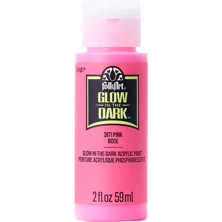 Folk Art Glow In Dark Acrylic Paint 59ml - Image 3