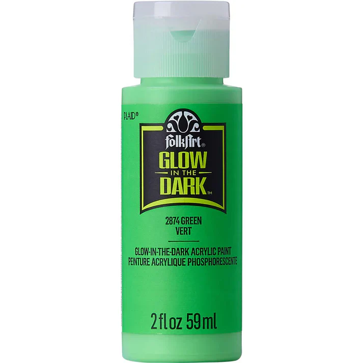 Folk Art Glow In Dark Acrylic Paint 59ml - Image 4