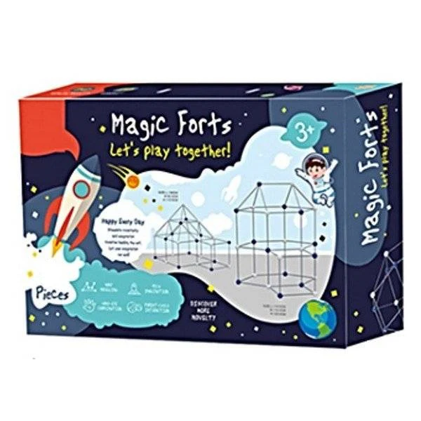 Giant Pole Assembly Game for Yard - Magic Forts 69Pcs