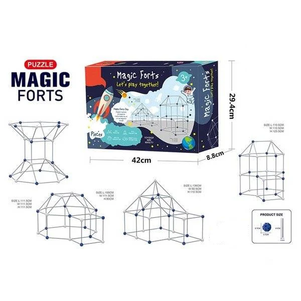 Giant Pole Assembly Game for Yard - Magic Forts 69Pcs - Image 2