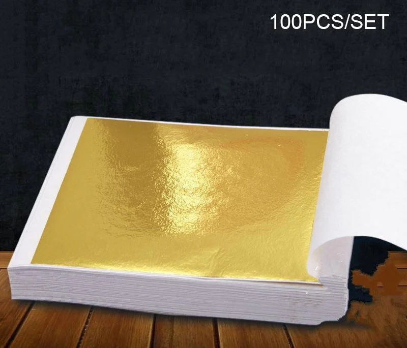 Gold Leaf 14cm X 14cm Pack of 100 - Image 2