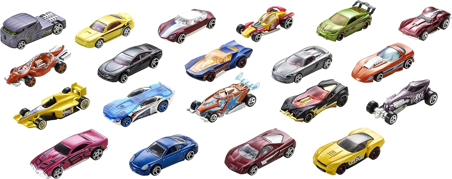 Hot Wheels 20-Car Pack Toy Vehicles For Kids 324-52 - Image 3