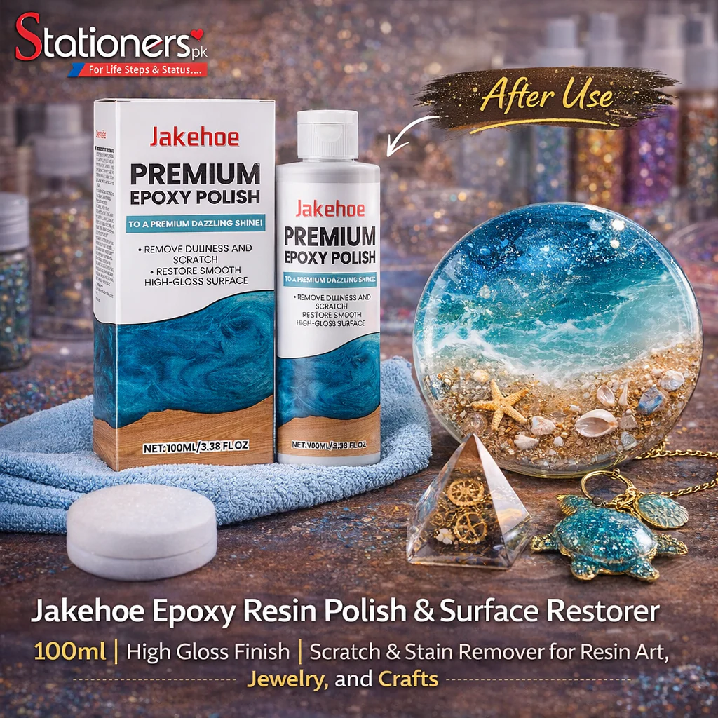 Jakehoe Epoxy Resin Polish & Surface Restorer – 100ml | High Gloss Finish | Scratch & Stain Remover for Resin Art, Jewelry, and Crafts - Image 2