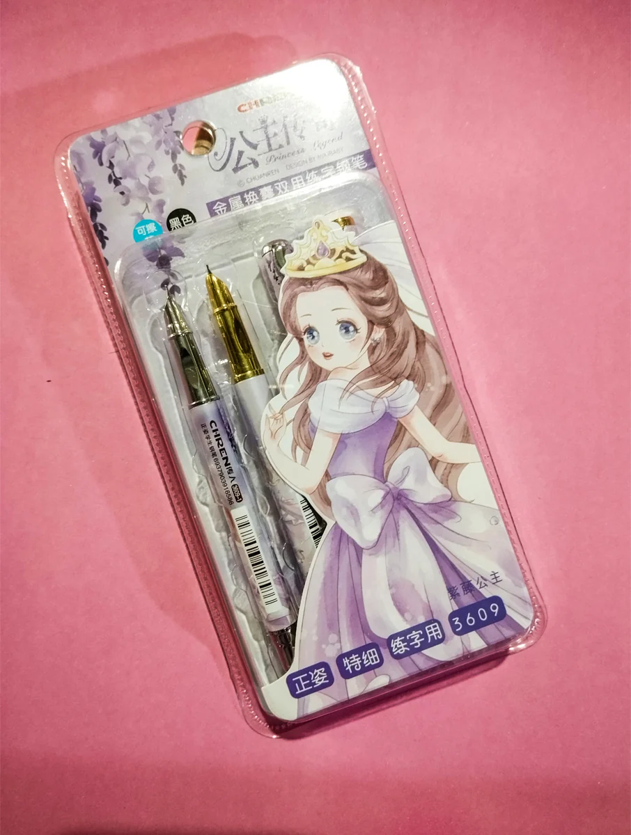 Kawaii Princess Metal Fountain Pen Set 6 In 1 - Image 2