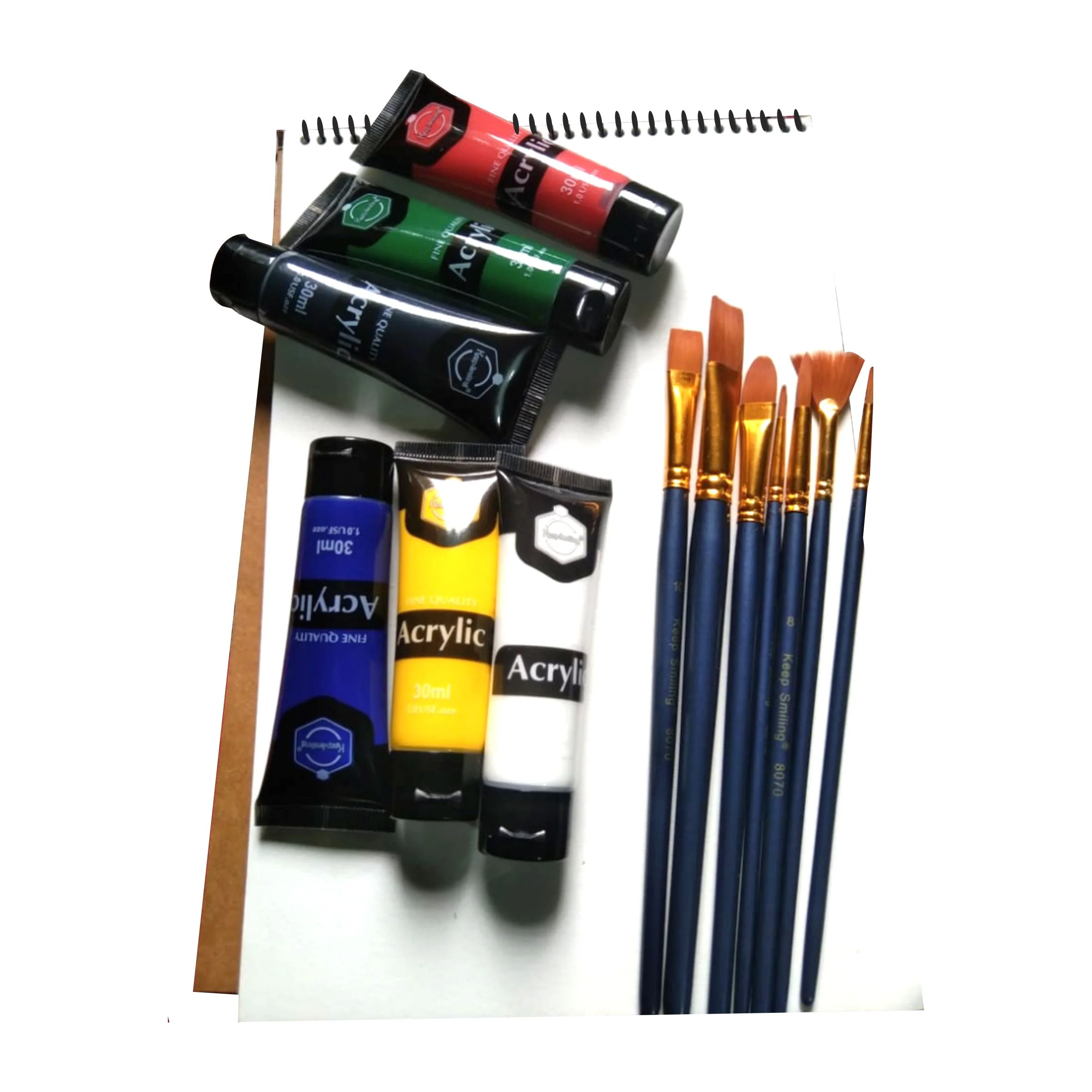 Keep Smiling Acrylic Paints 30ml Pack of 6 - Image 2