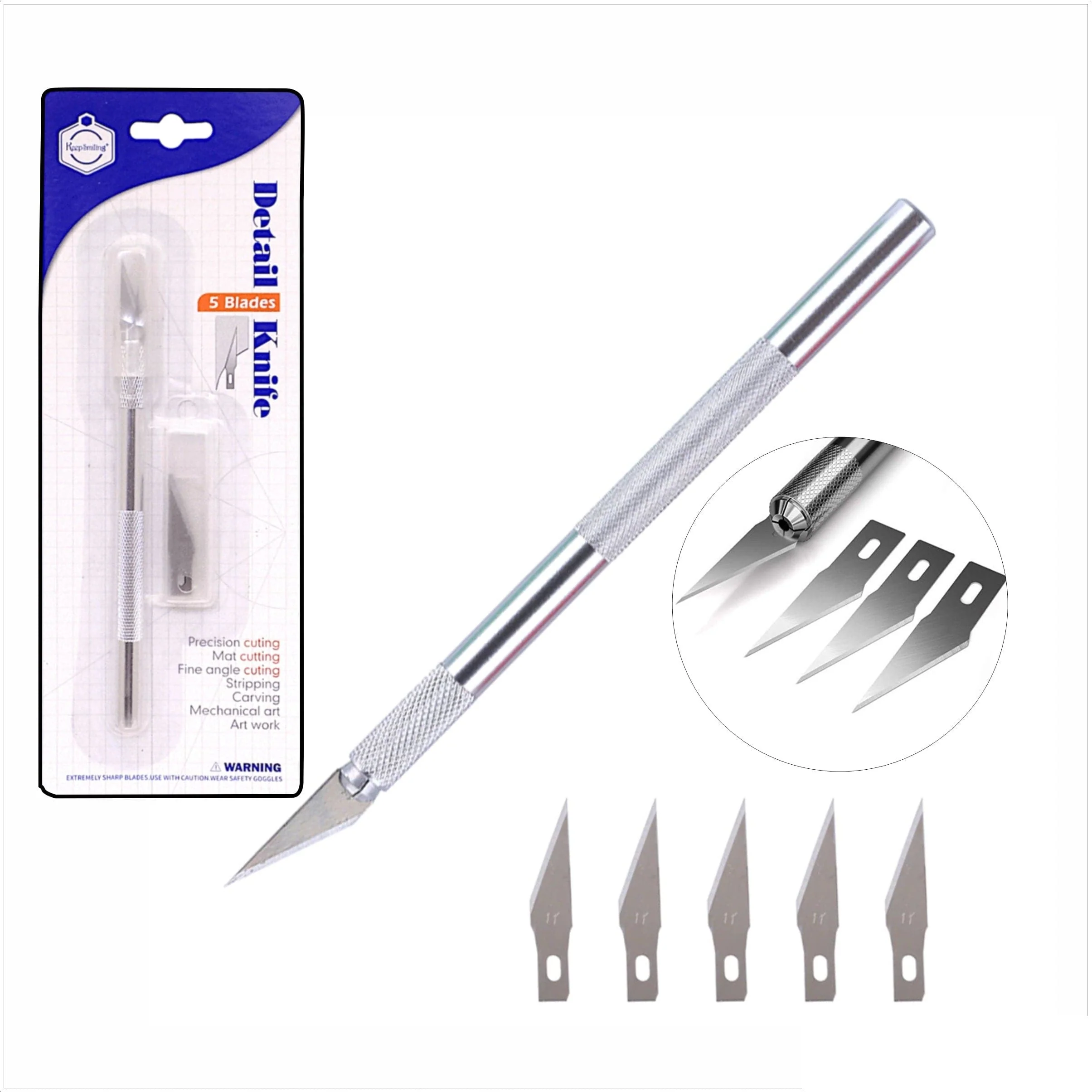 Keep Smiling Detail Knife Cutter