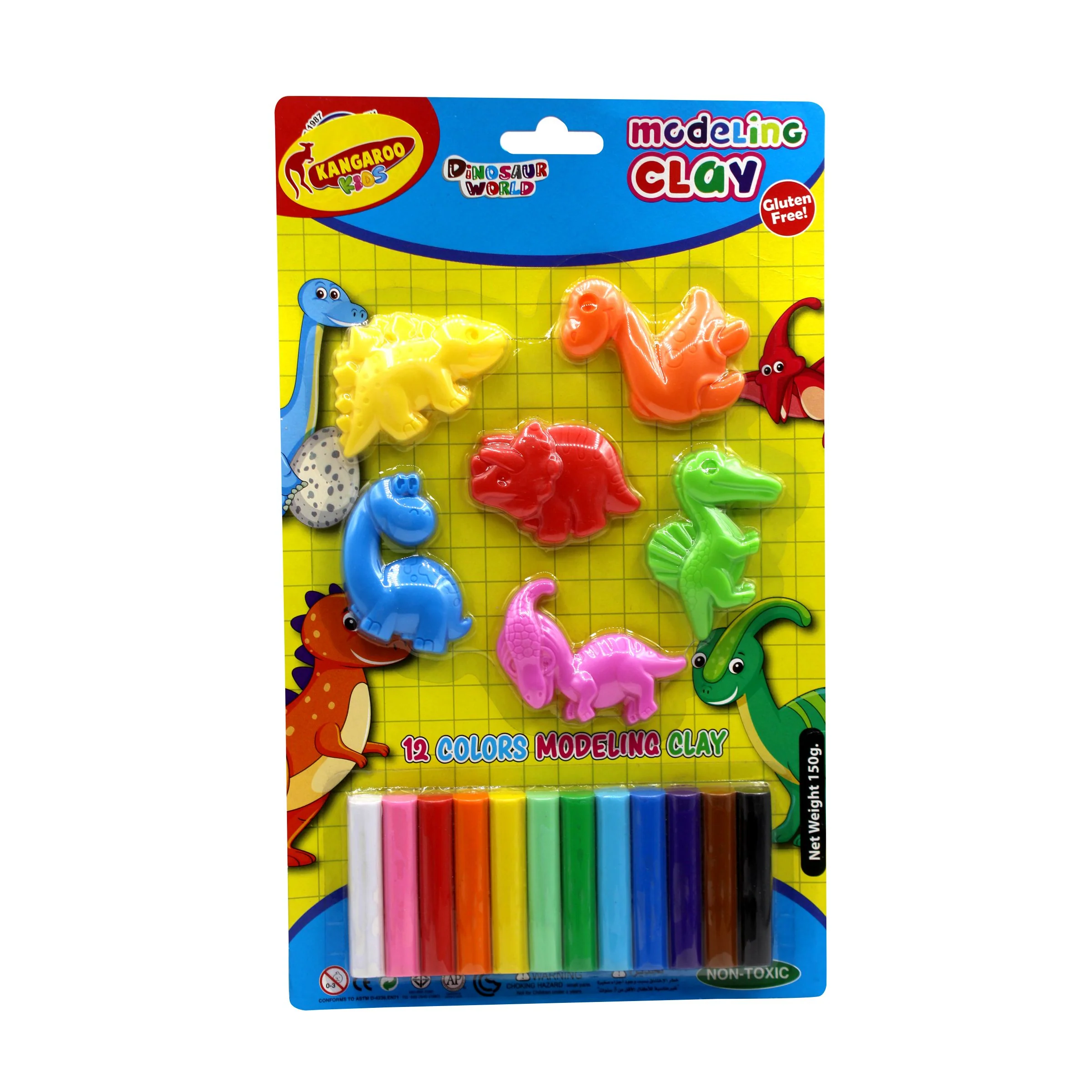 Kids Art Modeling Clay Kit, Non Toxic, Reusable, No Dry, Creativity, Fun Clay - Image 6