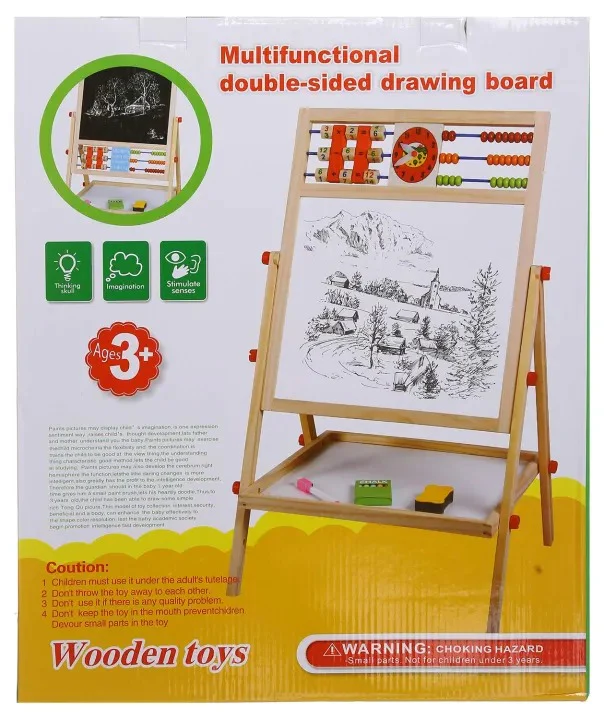 Kids Educational & Learning Magnetic Wooden Drawing Board