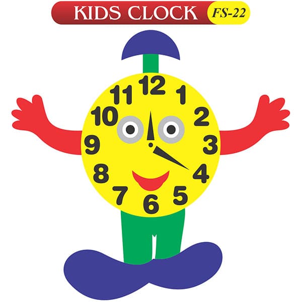 Kids Learning Educational Foam Wall Kids Clock