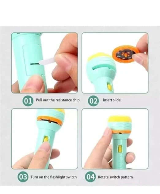 Kids Projection 24Patterns Projector Flashlight Torch - Image 2