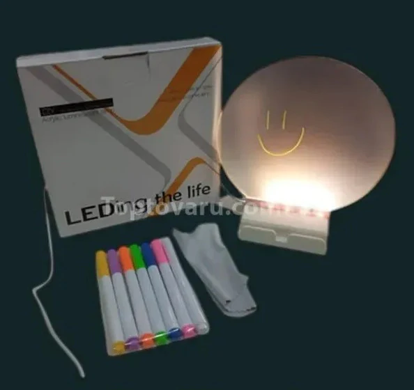 Led Light Up Board Magic LED Note Board With 7-Color Pens - Image 3