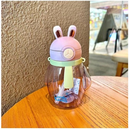 Lovely Bunnies Rabbit Design Water Bottle for Kids 600ml - Image 3