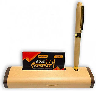 Luxury Wooden Pen & Box with Card Holder Deal no.208