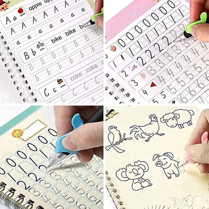 Magic Reusable Practice Copybook for Kids Pack of 4 - Image 3