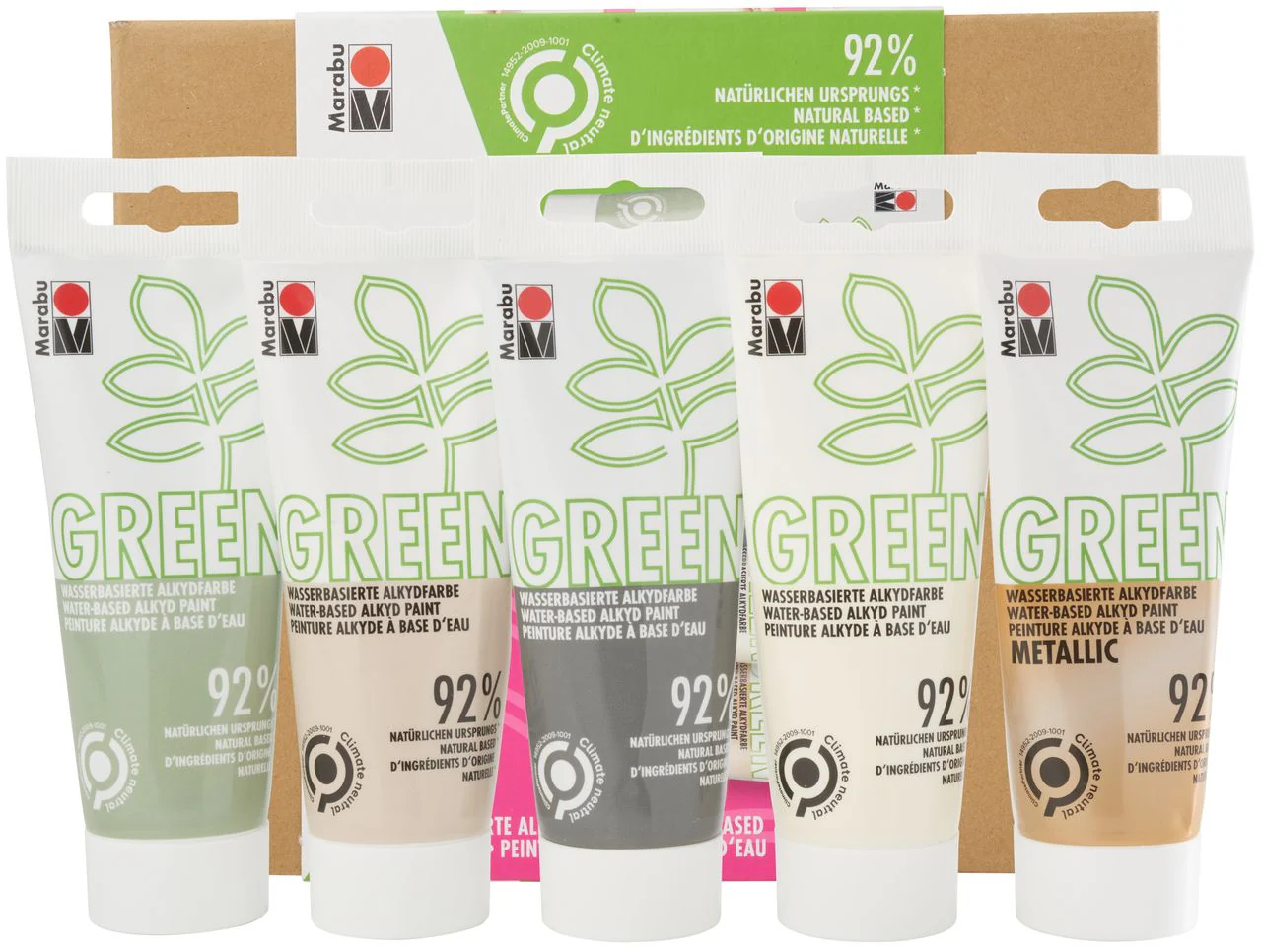 Marabu Green Water-Based Alkyd Paint Set BOHO (This item is in stock. If you’d like to order, please contact us on WhatsApp. Orders are placed there, and payment must be made in advance) - Image 2