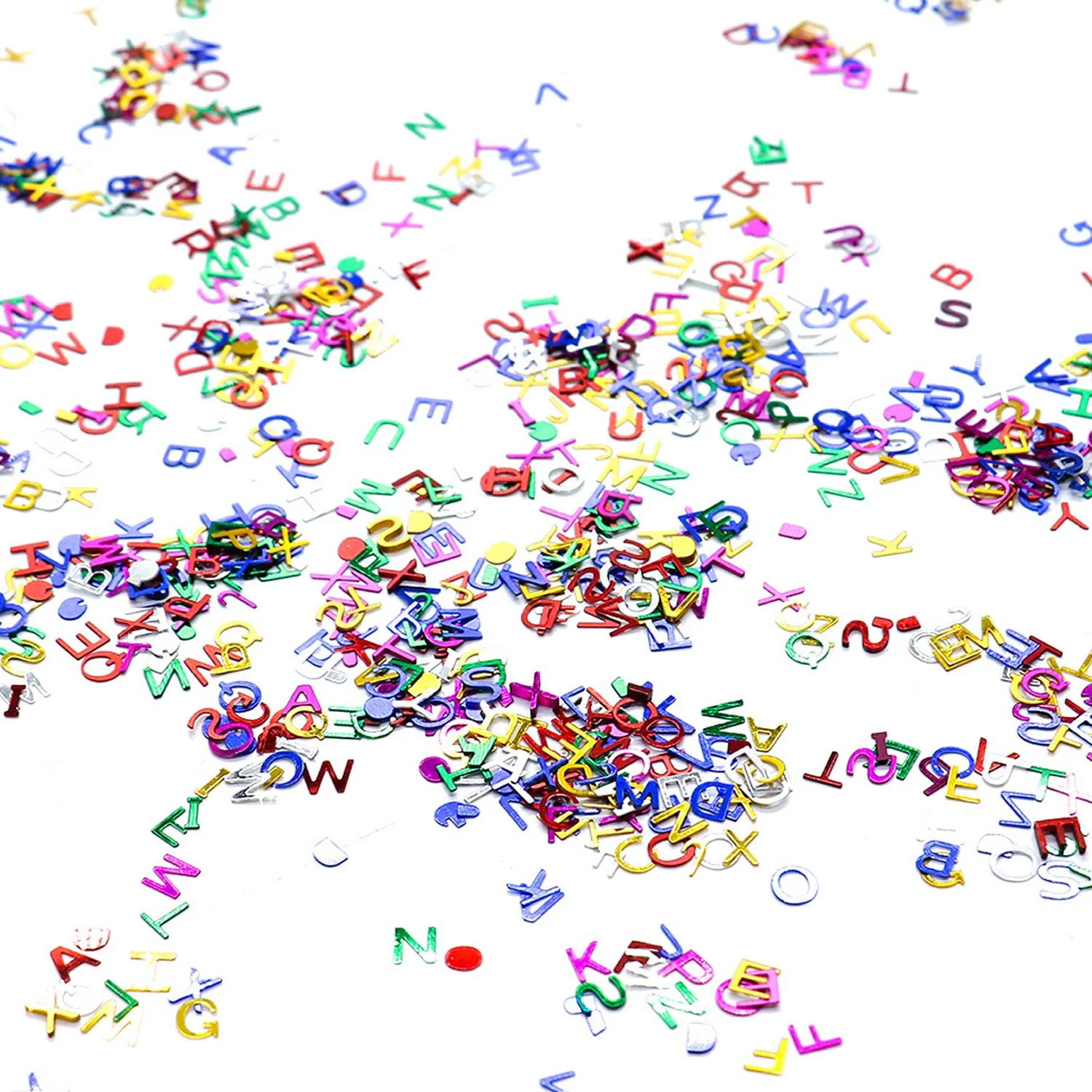 Metallic Foil Alphabet Confetti Sprinkles for Wedding Party Decorations - Image 4