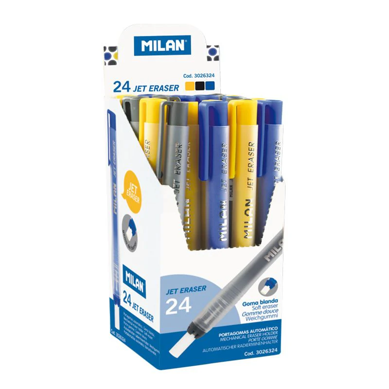 Milan JET Eraser With Holders 1pc - Image 5