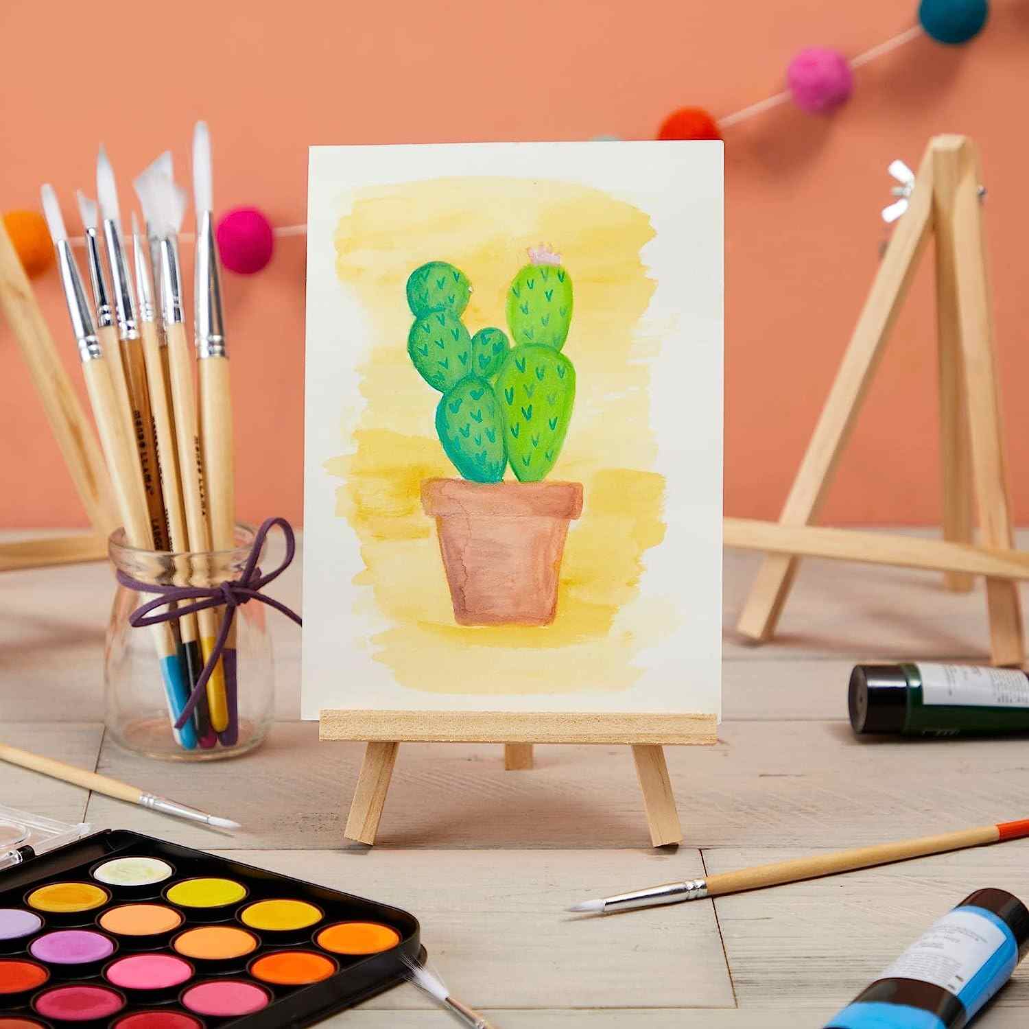 Mini Wooden Easel for Canvas - Image 3