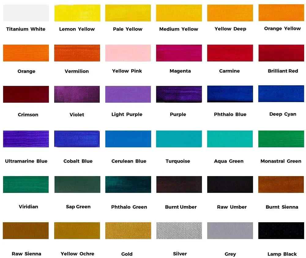 Mont Marte Acrylic Colour Paint 36ml - Image 7