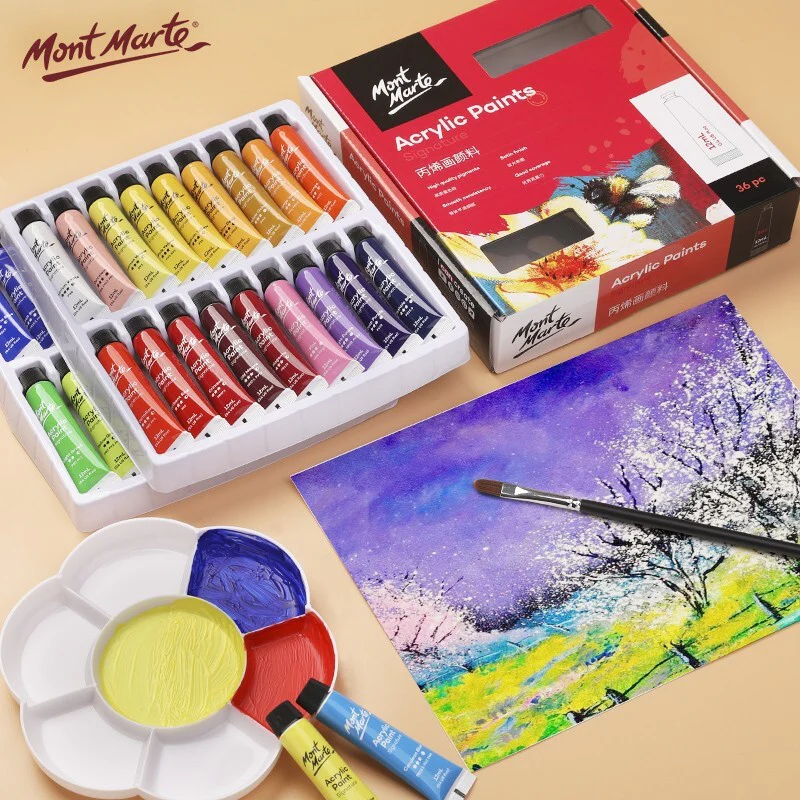 Mont Marte Acrylic Colour Paint Signature 12ml - Image 2