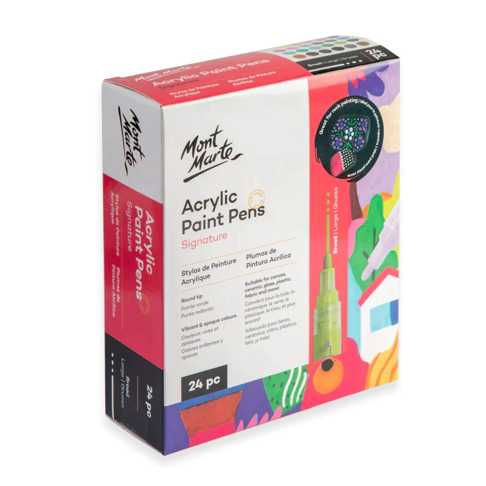 Mont Marte Acrylic Paint Pens Broad Tip - Image 2