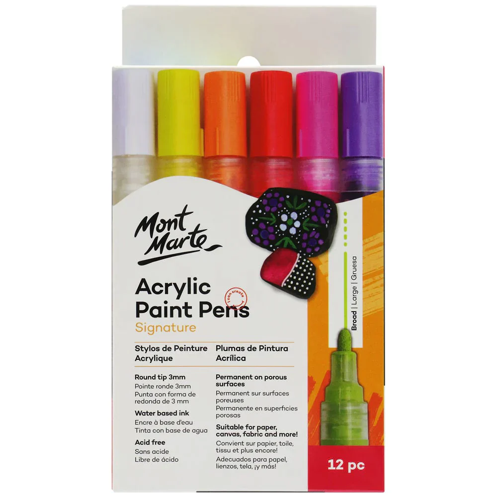 Mont Marte Acrylic Paint Pens Broad Tip - Image 6