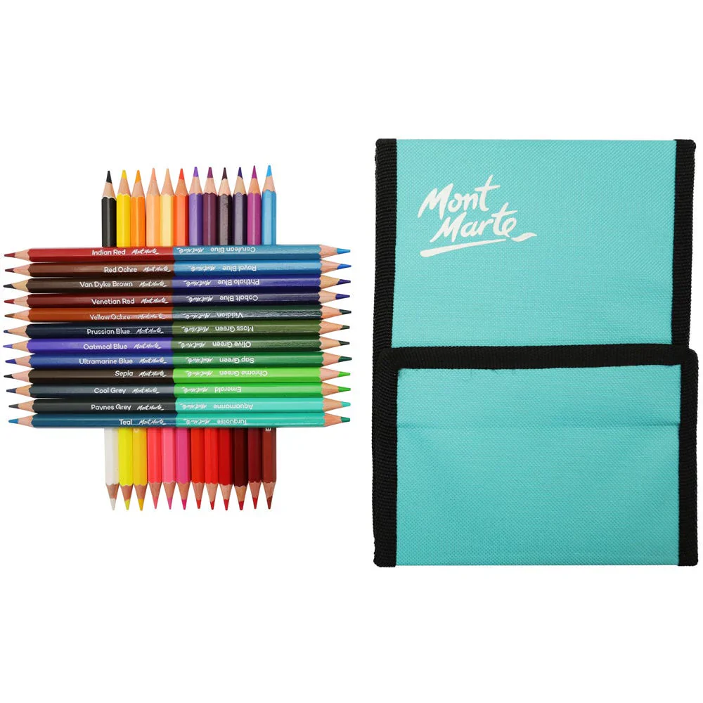 Mont Marte Duo Colour Pencil Easel Wallet Signature 25pc - Image 6