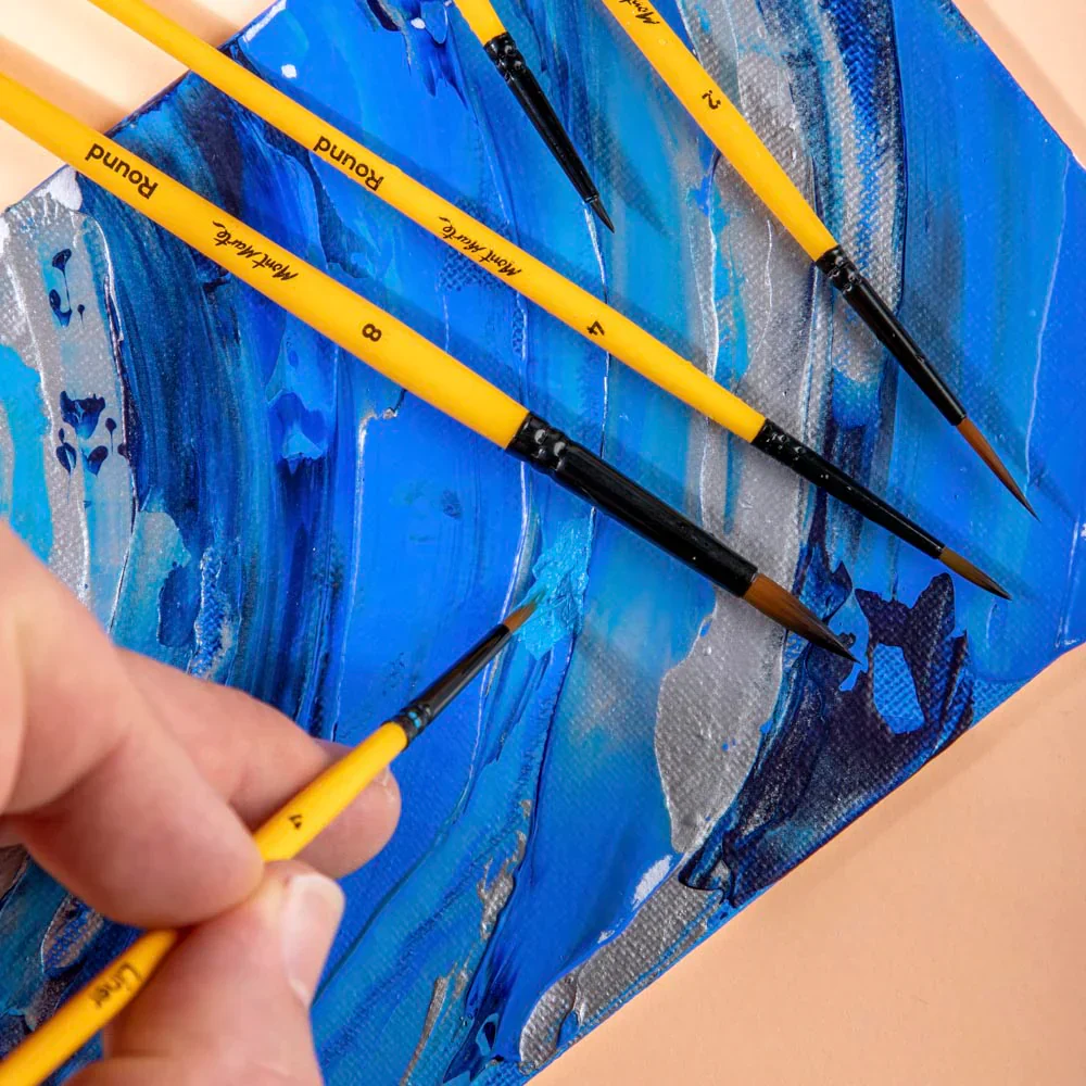 Mont Marte Gallery Series Acrylic Brush Set Of 6 - Image 7