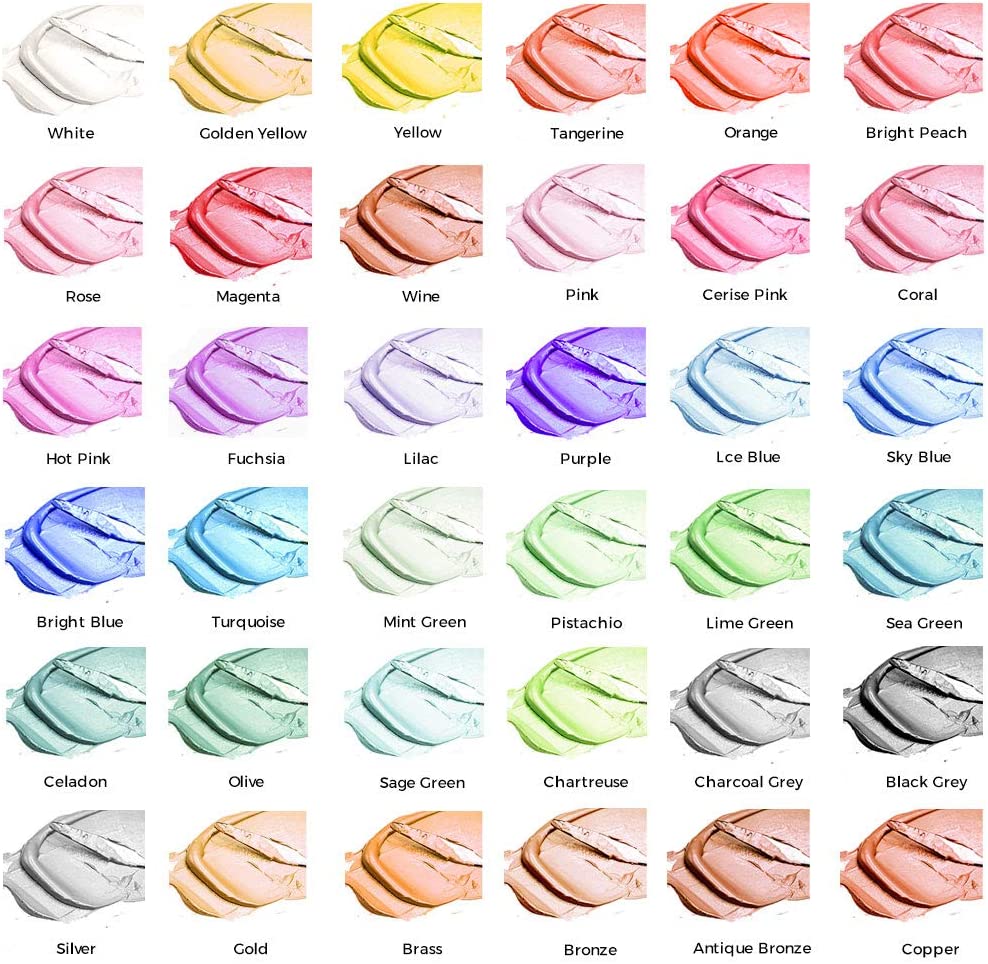 Mont Marte Metallic Acrylic Paint 36ml Set Of 24 - Image 3