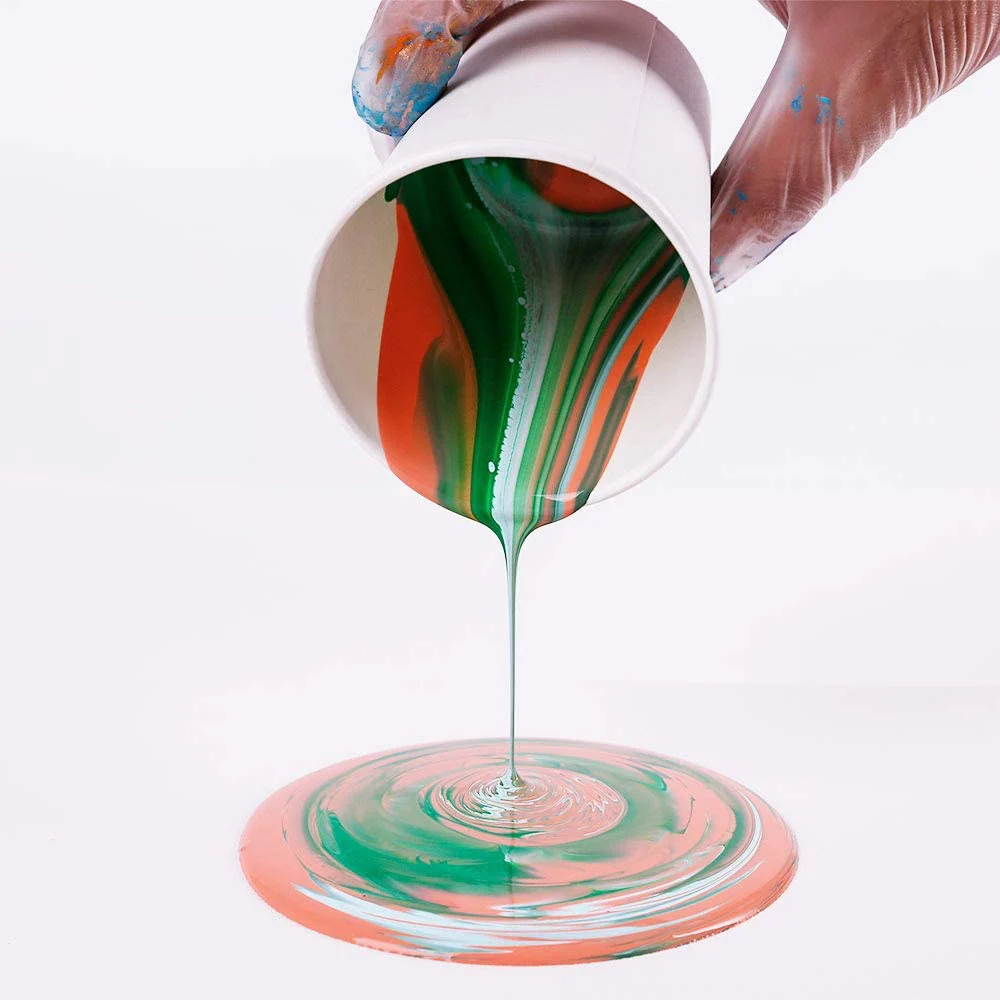 Mont Marte Pouring Acrylic Paint Set Premium 4pc x 60ml - Image 3