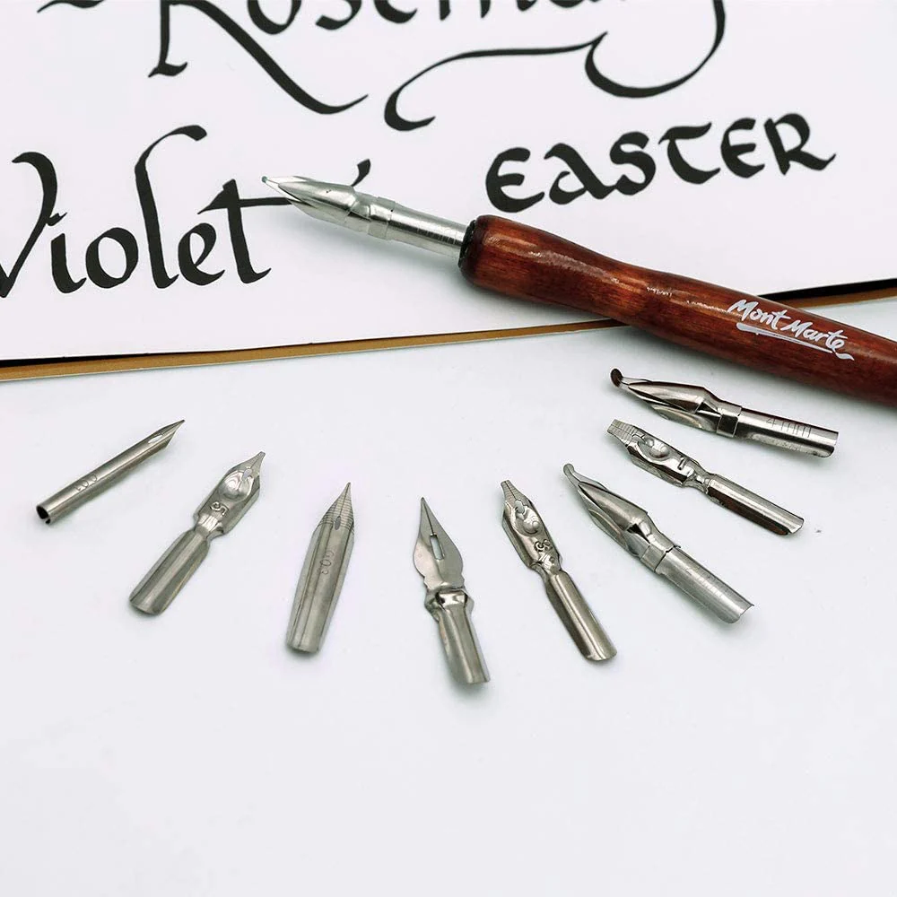 Mont Marte Signature Calligraphy Dip Pen 10Pcs Set - Image 2